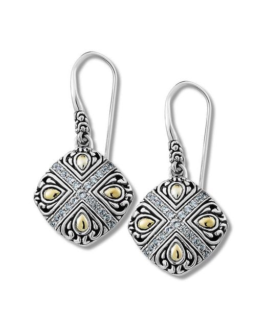 Samuel B. White 18K 0.65 Ct. Tw. Topaz Earrings