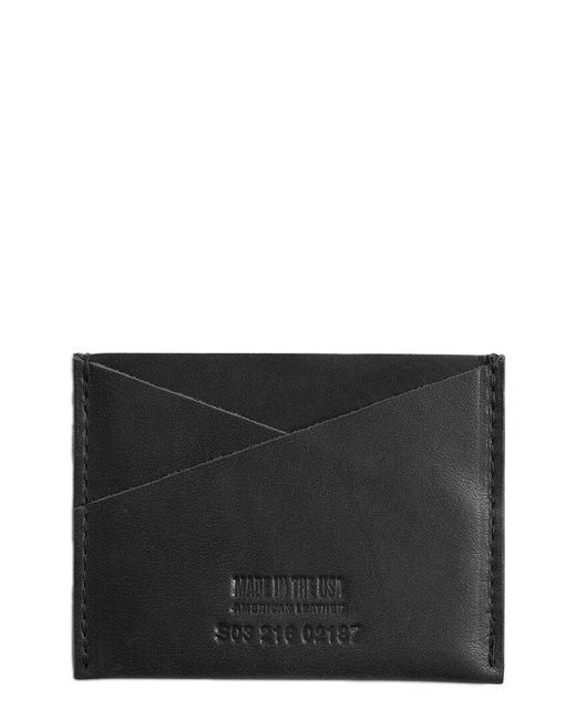 Shinola Black Utility Usa Heritage Leather Card Case for men