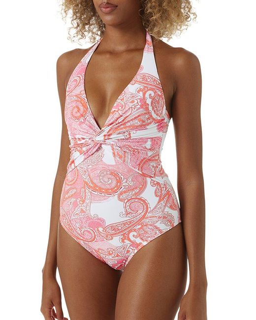 Melissa Odabash Pink Zanzibar One-piece