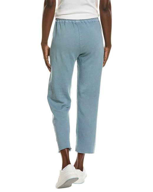 James Perse Blue French Terry Cutoff Sweatpant