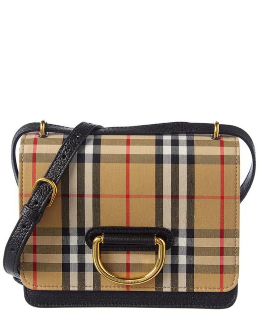 Burberry Small Leather Dring Crossbody Bag IQS Executive