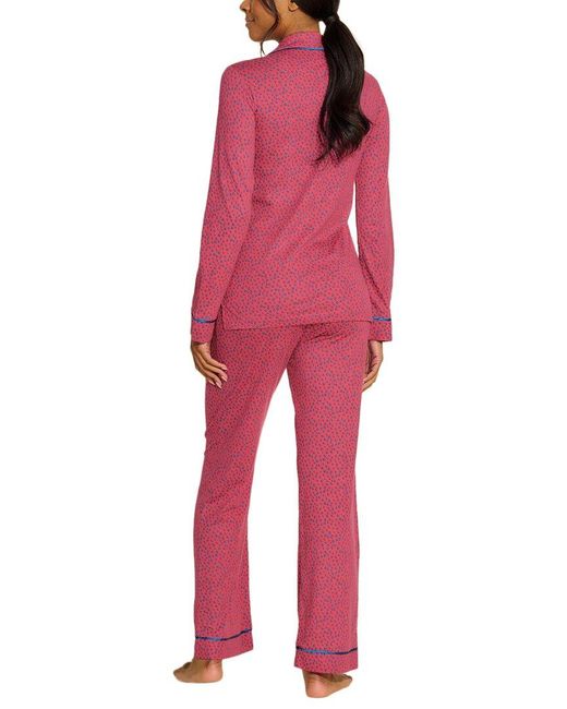 Cosabella Red Bella Printed Top & Pant Pj Set