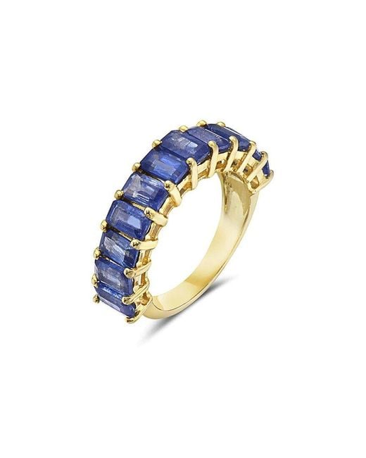 Forever Creations USA Inc. Blue Forever Creations 14k 5.07 Ct. Tw. Sapphire Half-eternity Ring