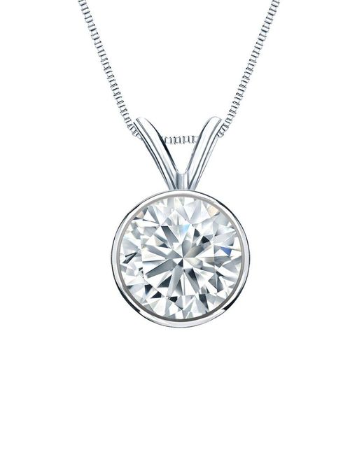 Sabrina Designs Lab Grown Diamonds White 14K 1.00 Ct. Tw. Lab-Grown Diamond Solitaire Necklace