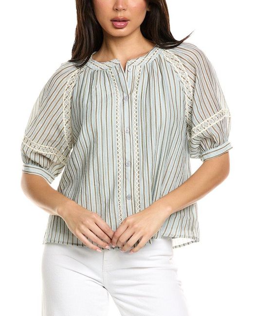 LUXE ALWAYS Gray Embellished Top