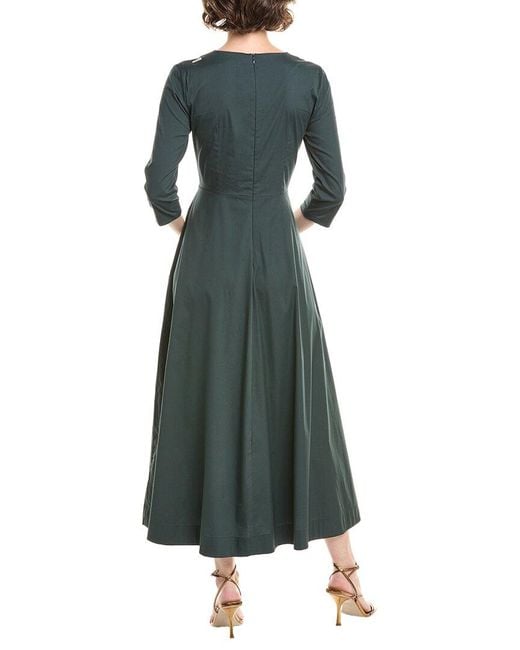 Max Mara Green S Max Mara Romolo Midi Dress
