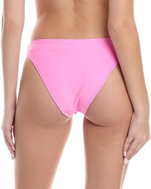 Reiss Pink Carina Fixed Side Bikini Bottom