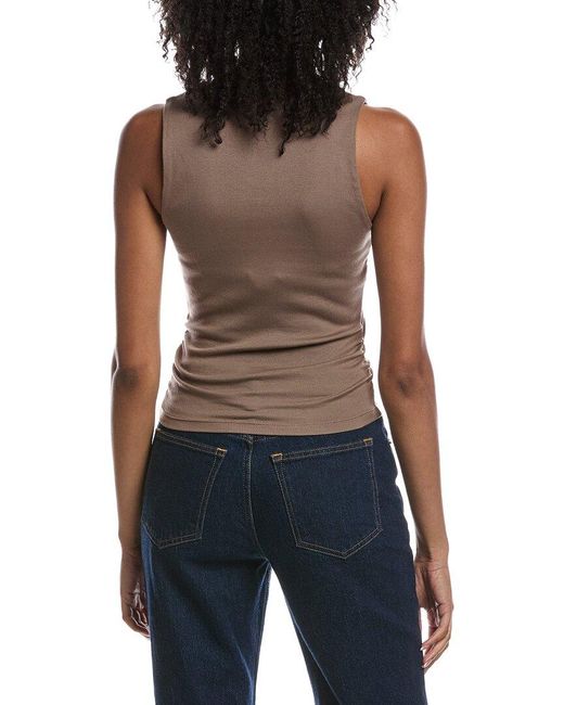 Michael Stars Blue Maribel Square Neck Tank Top