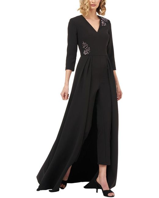 Kay Unger Synthetic Jumpsuit in Black 