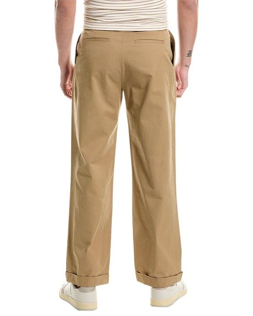 The Kooples Natural Pleated Trouser for men