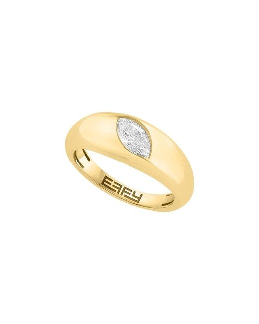 Effy Fine Jewelry Metallic 14K 1.66 Ct. Tw. Lab-Grown Diamond & Ruby Ring
