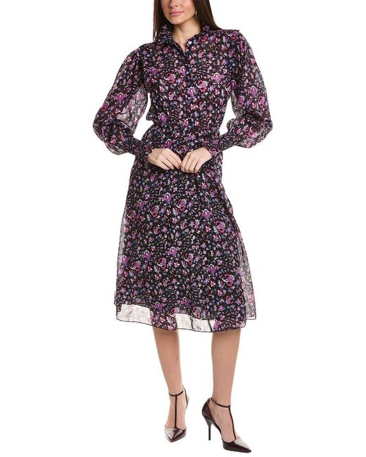 Isabel Marant Purple Isabel Marant Etoile Midi Shirtdress