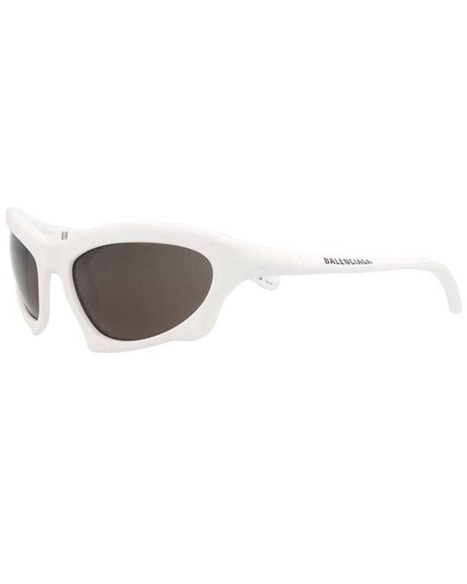 Balenciaga White 59Mm Sunglasses for men