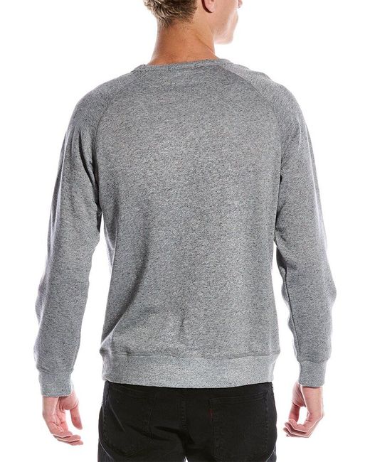 Slate & Stone Gray Raglan Fleece Crewneck Sweatshirt for men