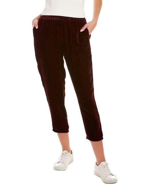 Johnny Was Brown Holiday Silk-blend Pant