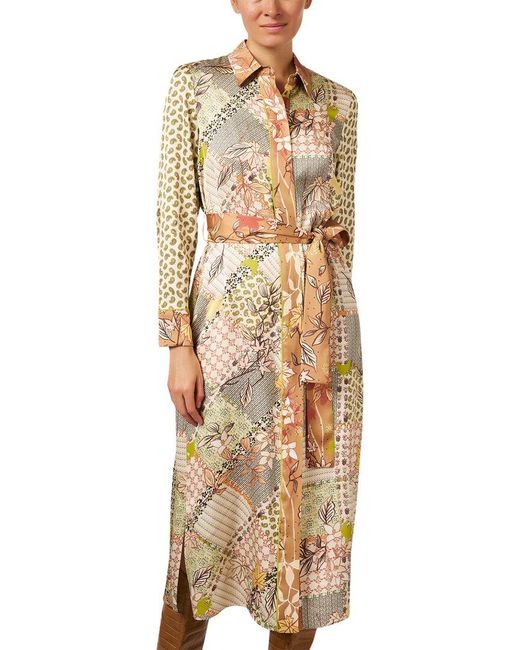 Marc Cain Natural Patchwork Print Shirt