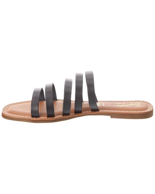 Seychelles Black Bex Leather Sandal
