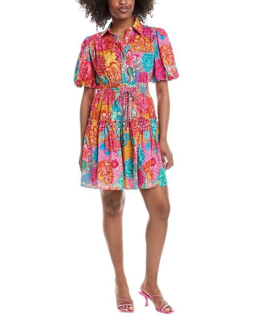 10 Crosby Derek Lam Red Doha Shirtdress