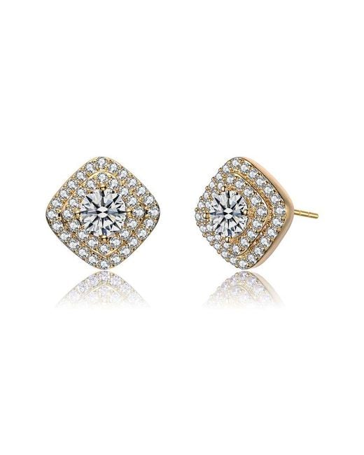 Rachel Glauber Metallic 14k Plated Earrings