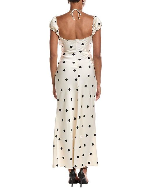 Bardot Metallic Stasia Satin Maxi Slip Dress