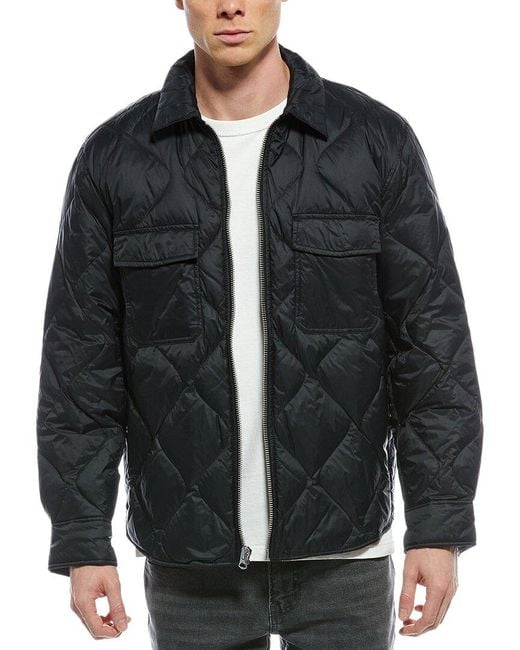 Rag & Bone Black Dane Zip Shirt Jacket for men