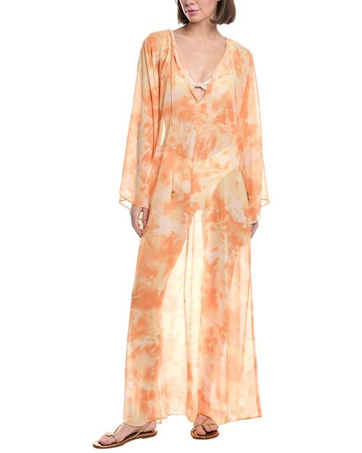 Devon Windsor Orange Quincy Maxi Dress