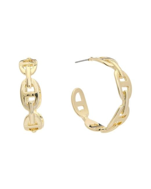 Juvell Metallic 18k Plated Hoops