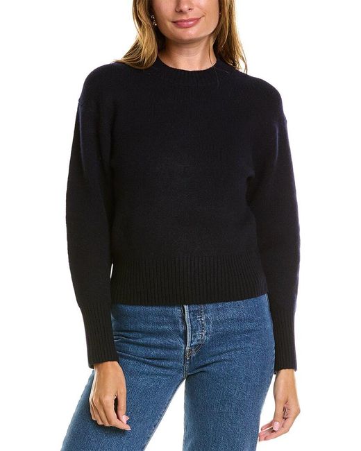 Vince Black Wool & Cashmere-blend Sweater