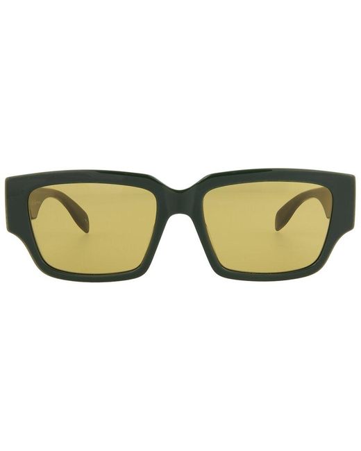 Alexander McQueen Green Am0329s 56mm Sunglasses for men