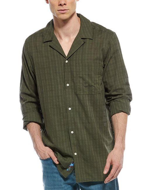 Scotch & Soda Green Regular Fit Shirt for men