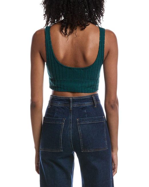 Z Supply Blue Zoe Rib Tank Bra