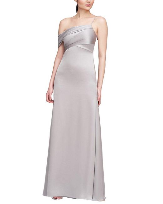 THEIA Purple Alaina One-shoulder Gown