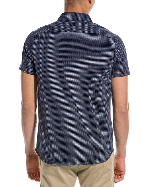 Slate & Stone Blue Knit Shirt for men