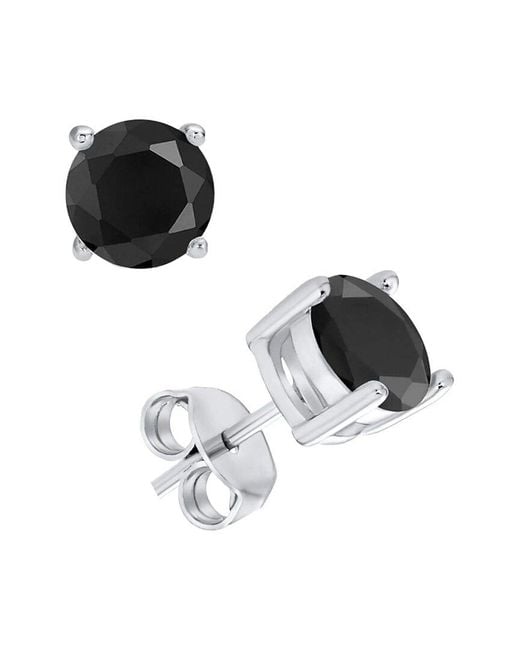 Donatello Gian Black Stud Earrings