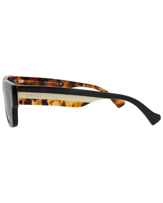 Gucci Brown 55Mm Sunglasses for men