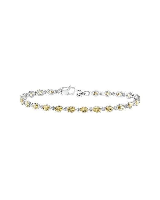 Lab Grown Diamonds White 14K 3.22 Ct. Tw. Lab-Grown Diamond Tennis Bracelet