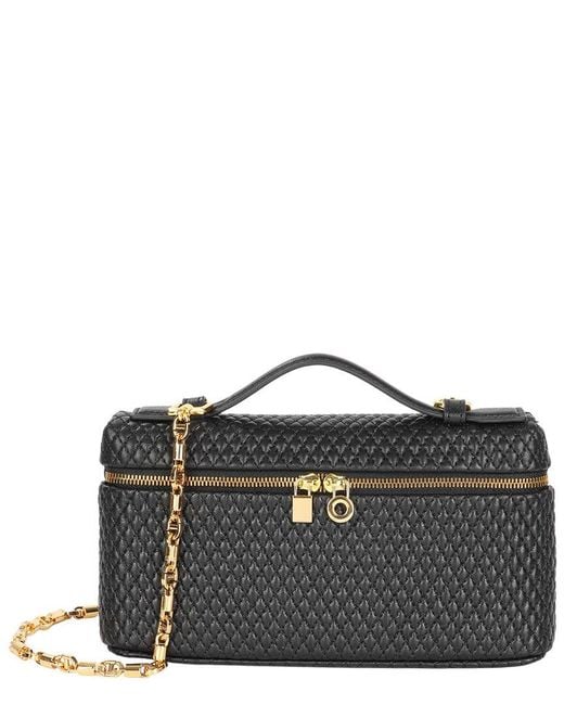 Tiffany & Fred Paris Black Leather Crossbody