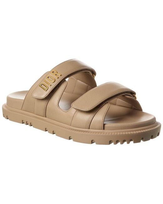 Dior Brown Act Leather Sandal