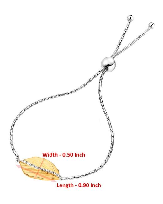 Amairah Metallic Vermeil 0.05 Ct. Tw. Diamond Bolo Bracelet