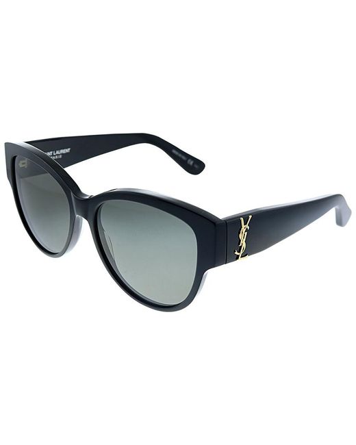 Saint Laurent Black 55mm Cat Eye Sunglasses