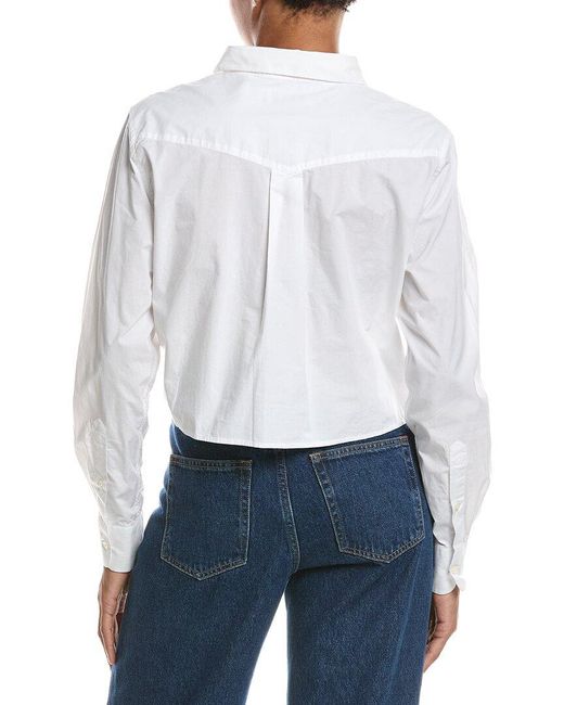 Officine Generale White Cataleya Poplin Top