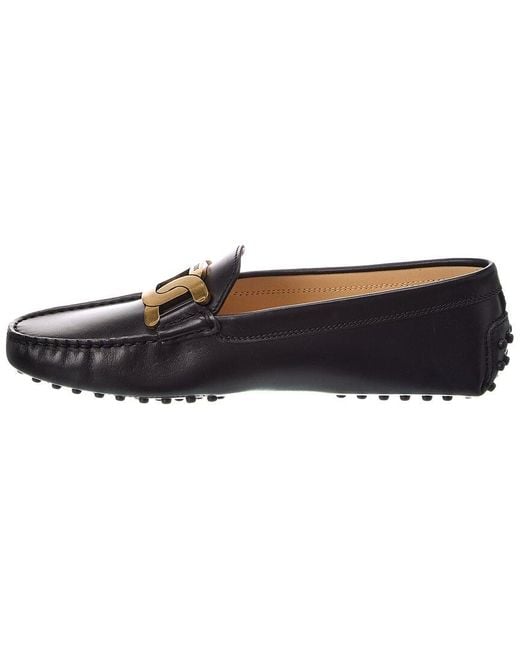 Tod's Black Gommini Leather Loafer