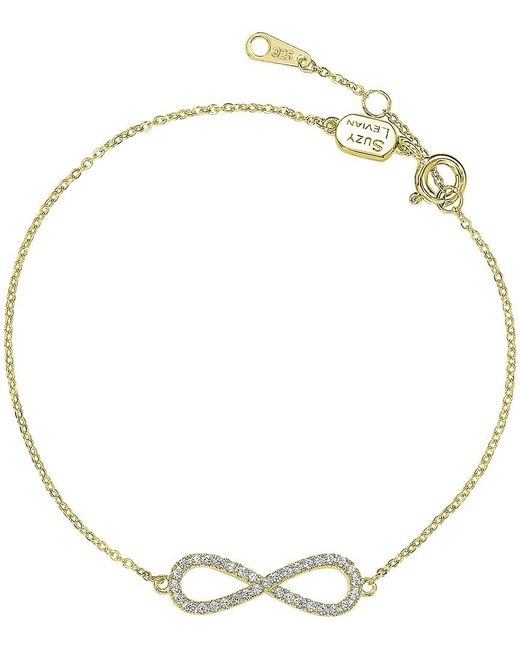 Suzy Levian Metallic 14k 0.20 Ct. Tw. Diamond Infinity Necklace