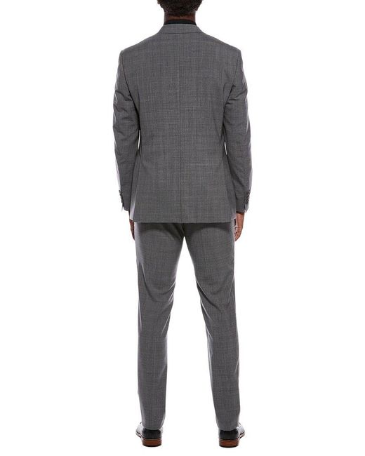 Canali Gray 2Pc Wool Suit With Flat Front Pant for men
