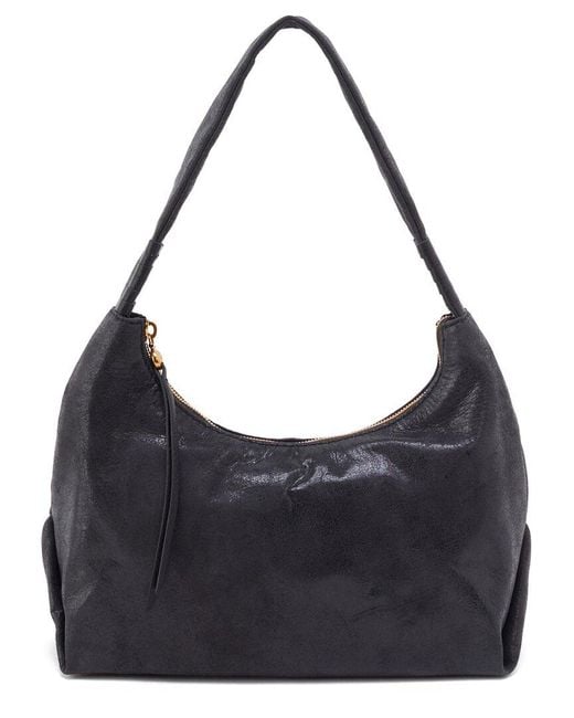 Hobo International Gray Astrid Leather Shoulder Bag