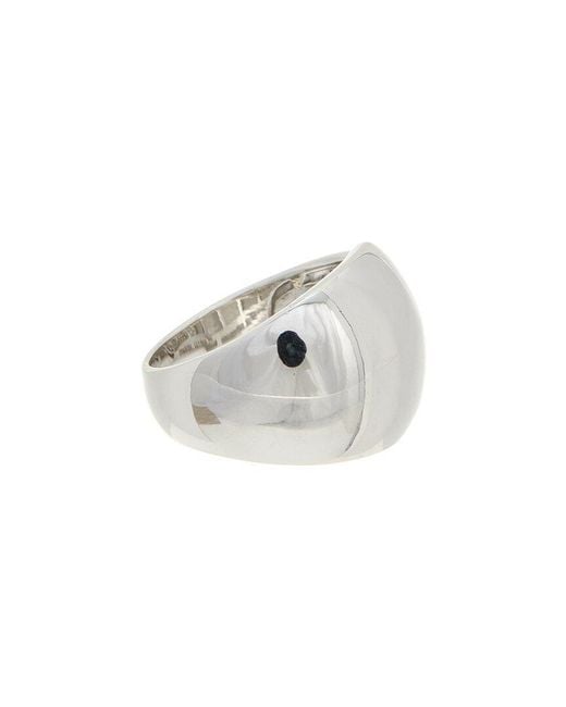 Meshmerise White 18K Over Cz Ring
