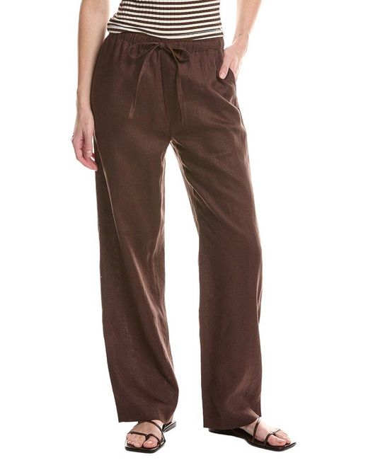 Rag & Bone Brown Lori Linen Beach Pant