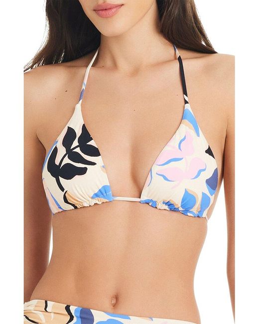 Red Carter Blue Day Dreaming Triangle Top
