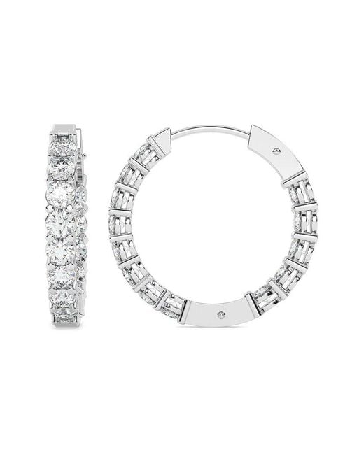Lab Grown Diamonds Metallic 14K 4.00 Ct. Tw. Lab-Grown Diamond Earrings