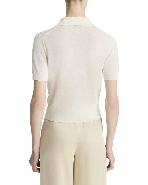 Vince White Collared Button Shirt